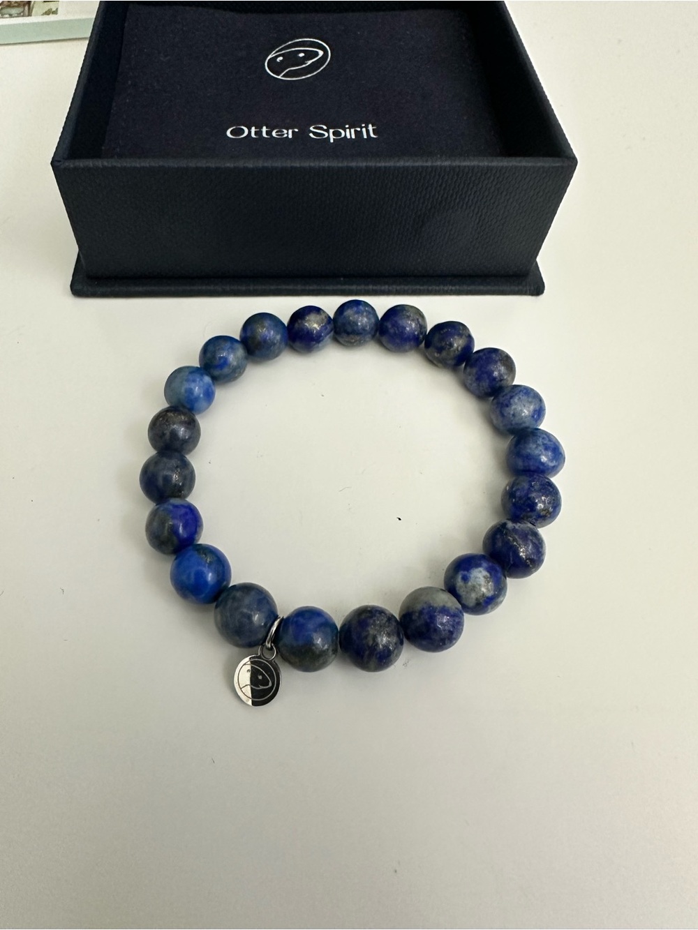 Otter Spirit Lapis Lazuli Bracelet-Small with Box and Pouch